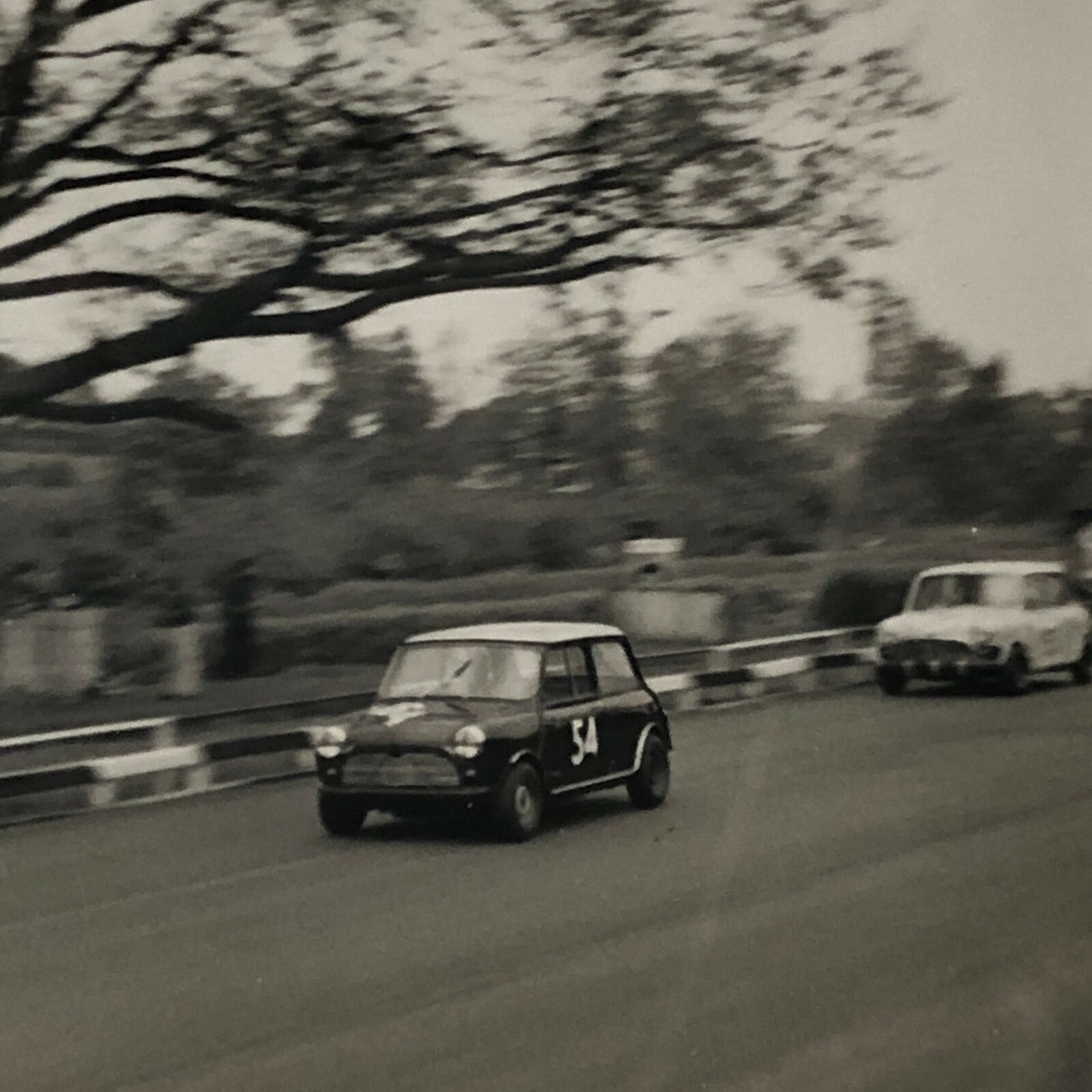 Vintage Mini Car Racing Photo Photograph Print 