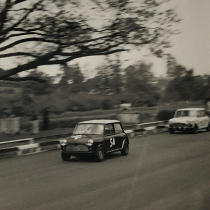 Vintage Mini Car Racing Photo Photograph Print 