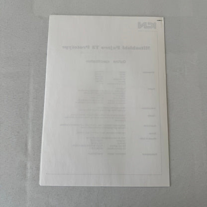 Rothmans Mitsubishi Pajero Rally Rallye Racing Press Kit 1993 Baja Aragon Spain