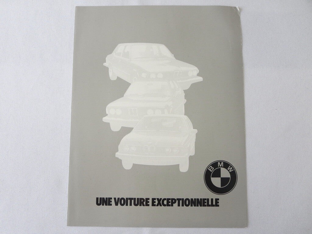 Vintage BMW Sales Brochure Catalog - 630 CSi 320i 530i Automatic + FRENCH TEXT 