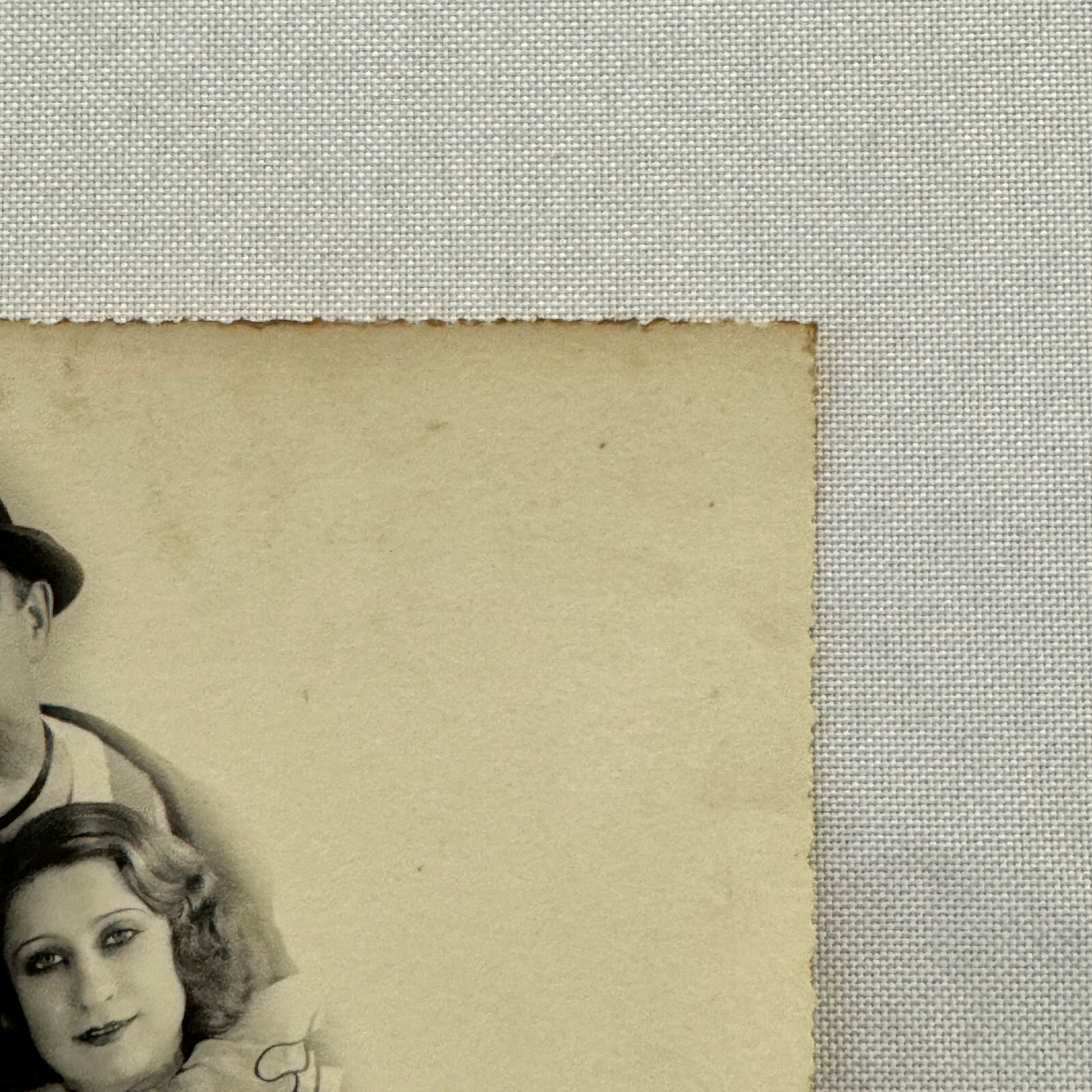 Vintage Circus Performer Photo Photograph Clown with Beautiful Women France