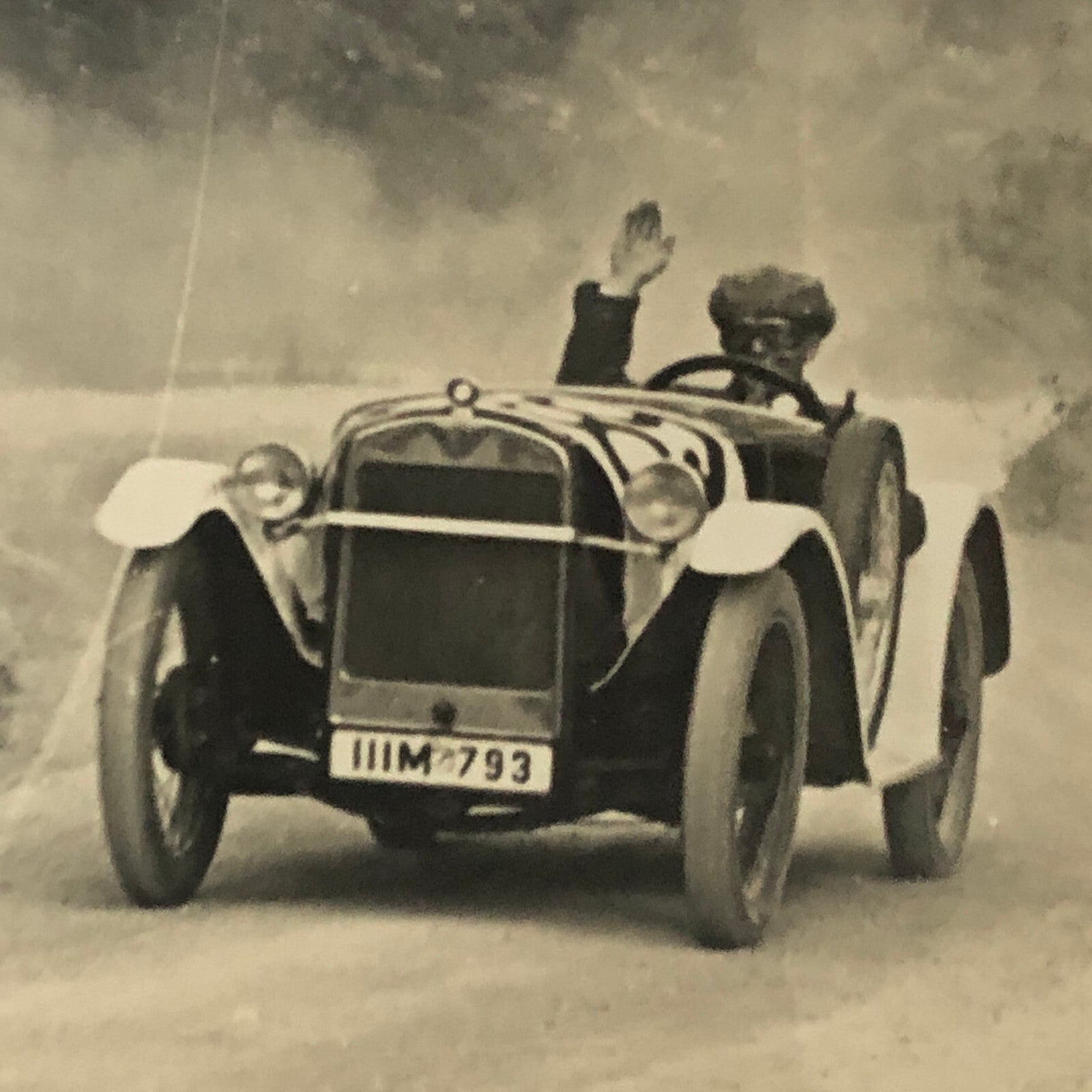 Vintage Racing Car Photo Photograph Print Austin Seven Special Fritz Kiener