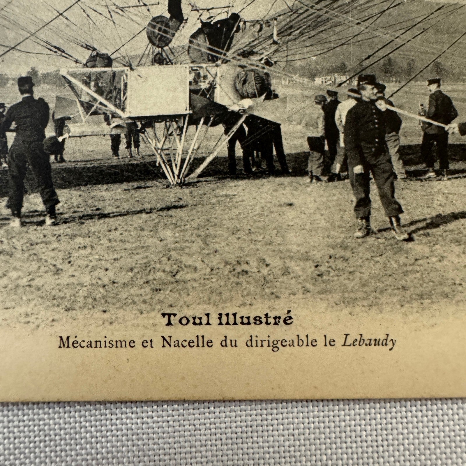 Vintage Zeppelin Airship Dirigible Postcard Post Card French Le Lebaudy