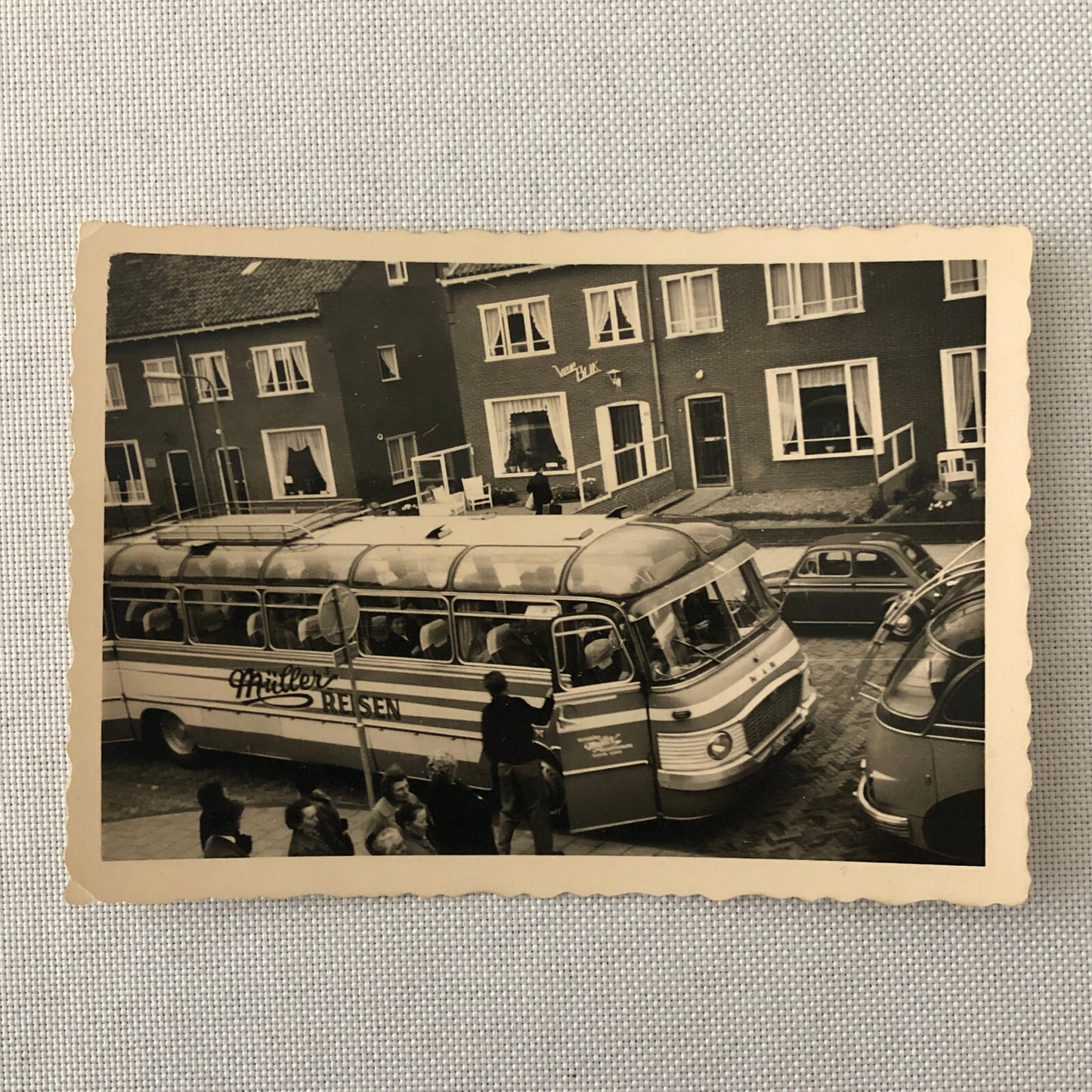 Vintage Bus Photo Photograph Print Germany 