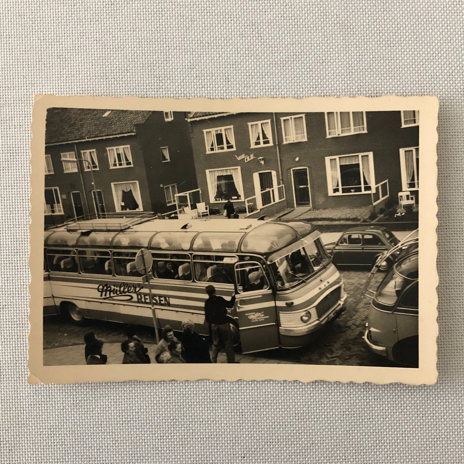 Vintage Bus Photo Photograph Print Germany 