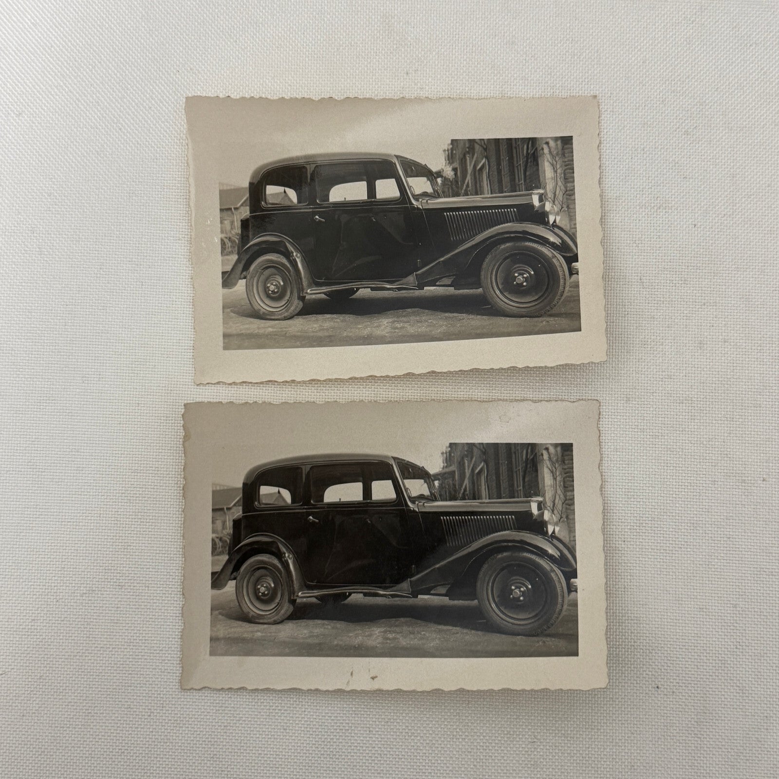 Vintage Photo Photograph Print Lot 2x Vintage Car Automobile