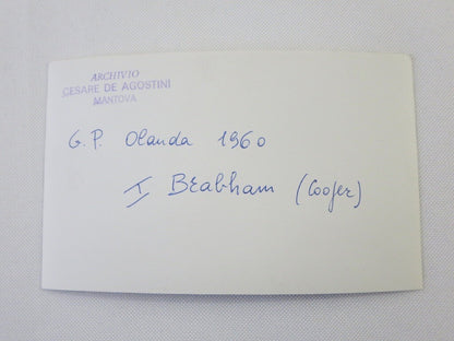 Vintage 1960 Dutch Grand Prix Racing Photograph Press Photo Jack Brabham Cooper