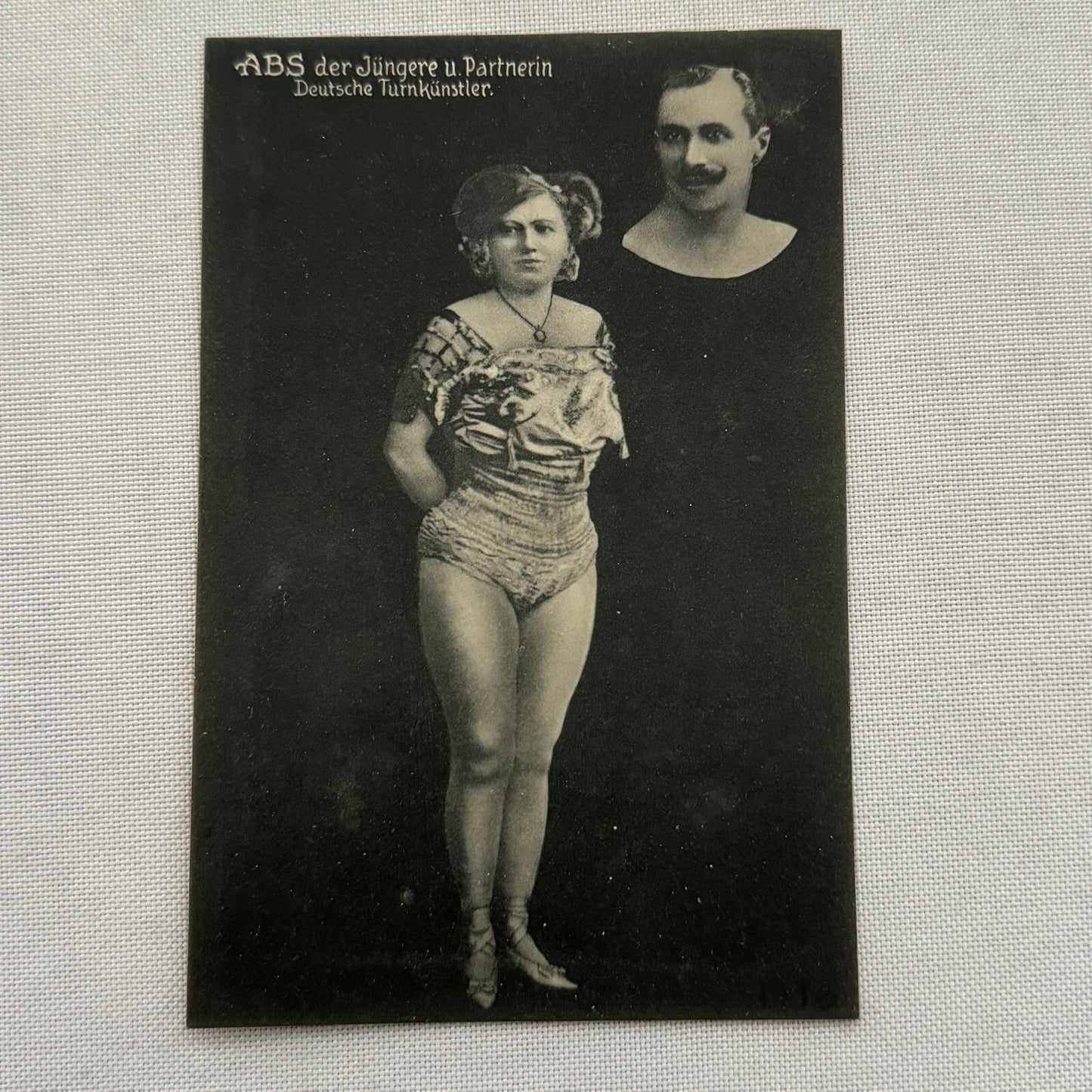 Vintage Circus Performer Advertising Card Image German European