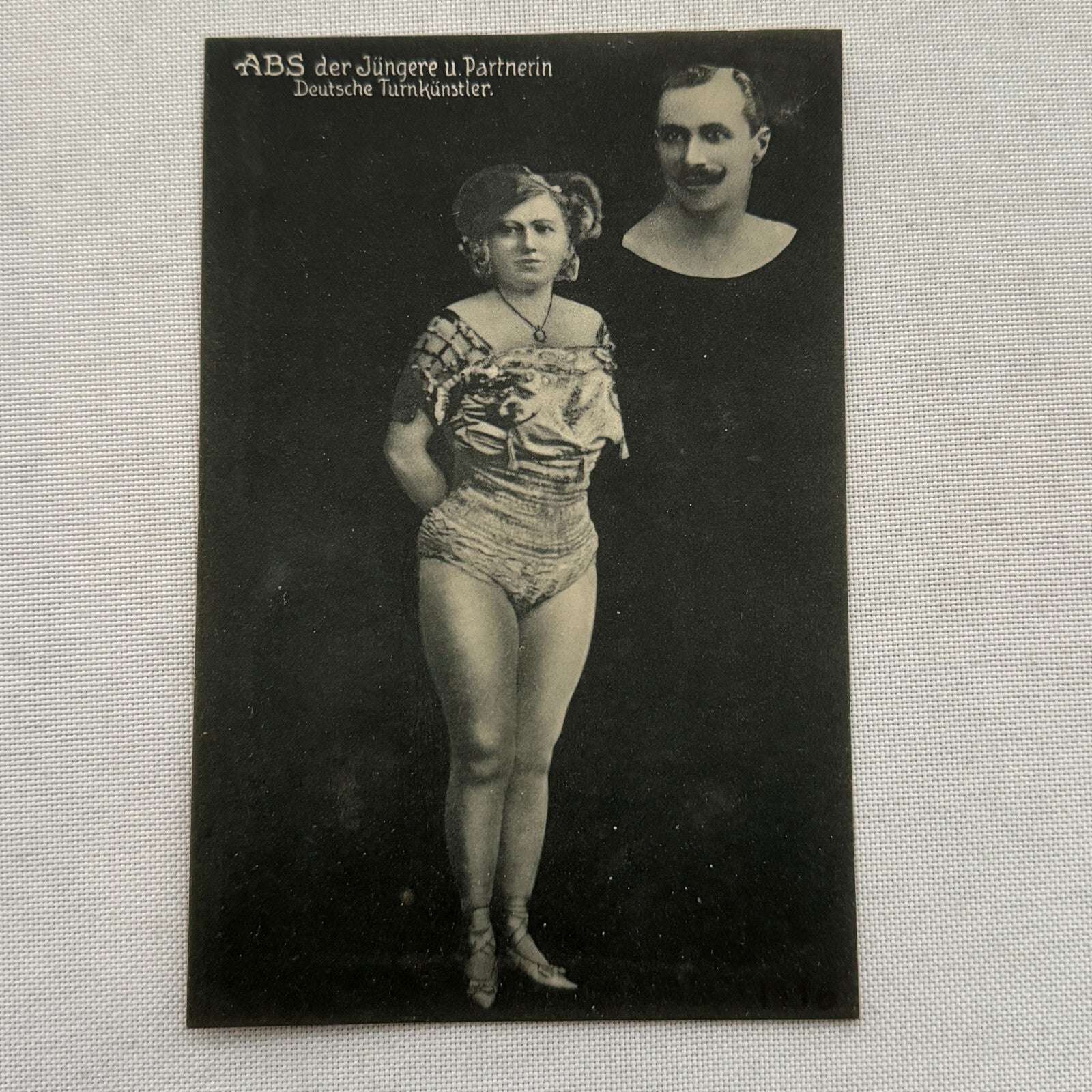 Vintage Circus Performer Advertising Card Image German European
