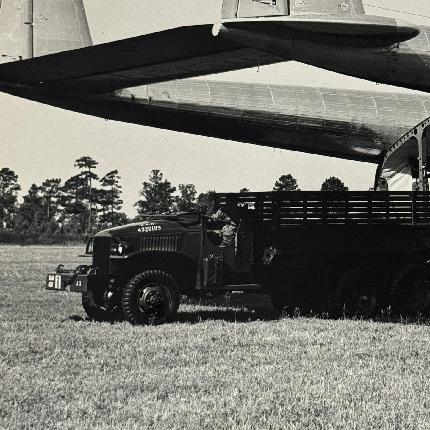 Fairchild Aircraft United States Air Force Airplane Plane Vintage Photo Truck