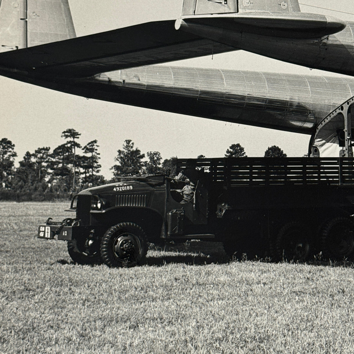 Fairchild Aircraft United States Air Force Airplane Plane Vintage Photo Truck