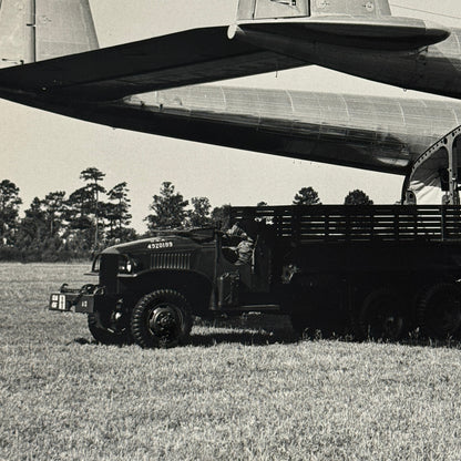 Fairchild Aircraft United States Air Force Airplane Plane Vintage Photo Truck