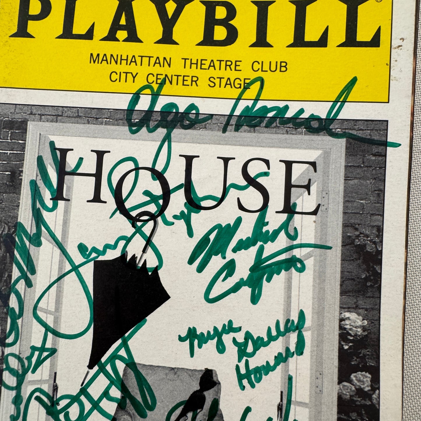 HOUSE Cast Signed Playbill 2002 Autographed Ron Howard Bryce Dallas Howard