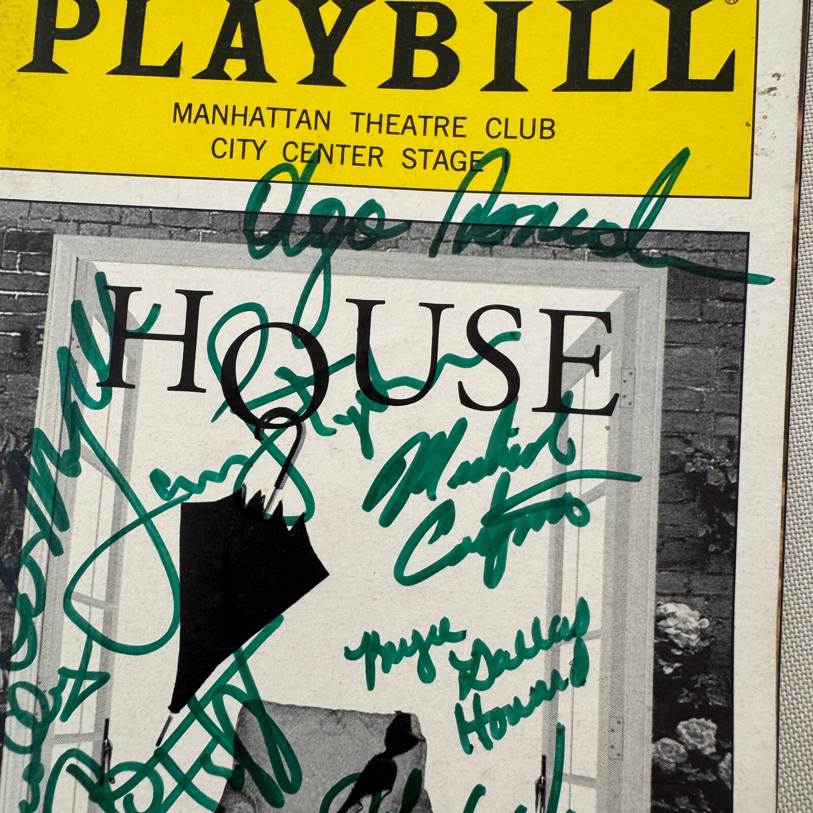 HOUSE Cast Signed Playbill 2002 Autographed Ron Howard Bryce Dallas Howard