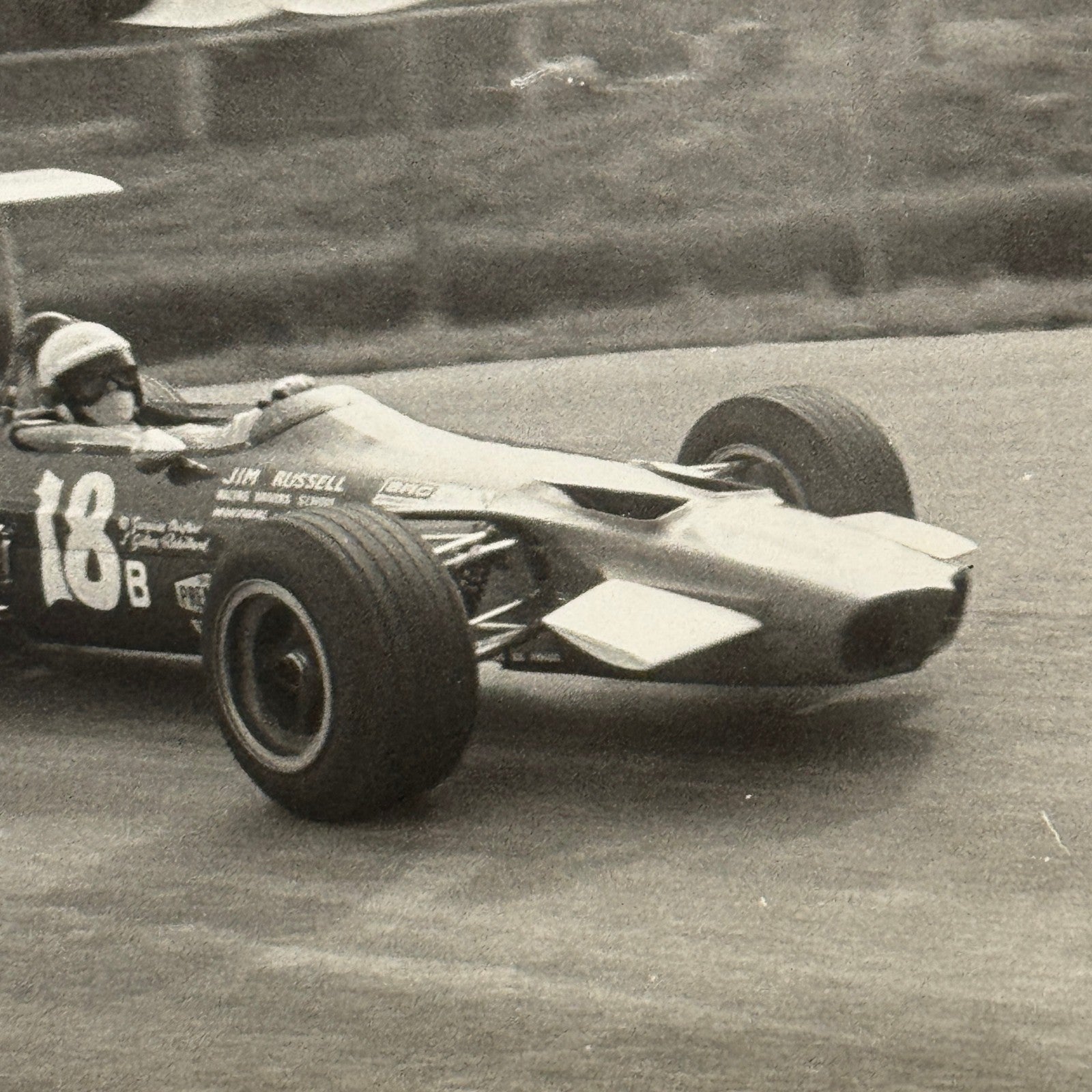 Vintage Car Racing Photo Circuit Mont Tremblant Quebec Photograph Jim Russell