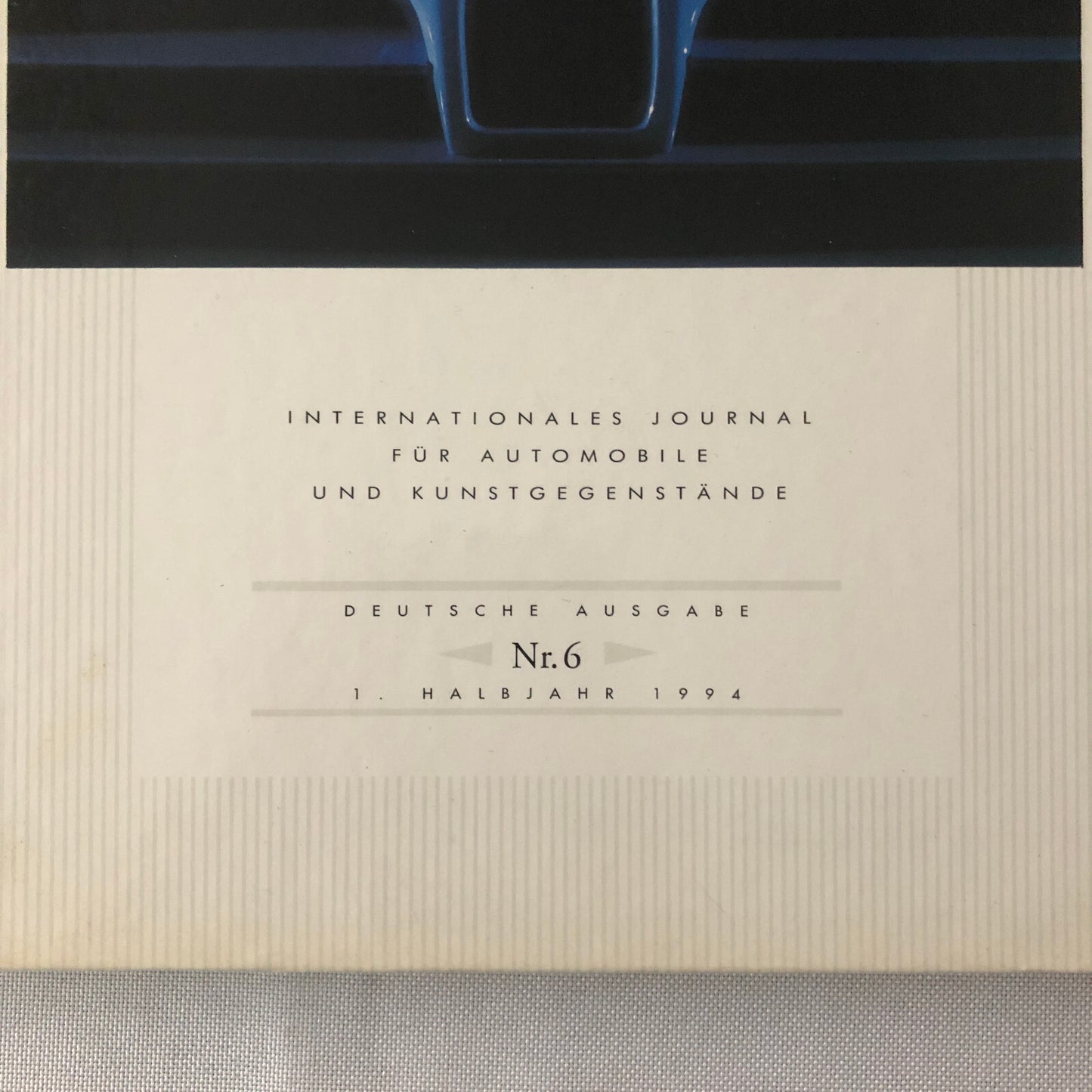 1994 Bugatti Car Book Magazine Journal German Text Vintage Cars +