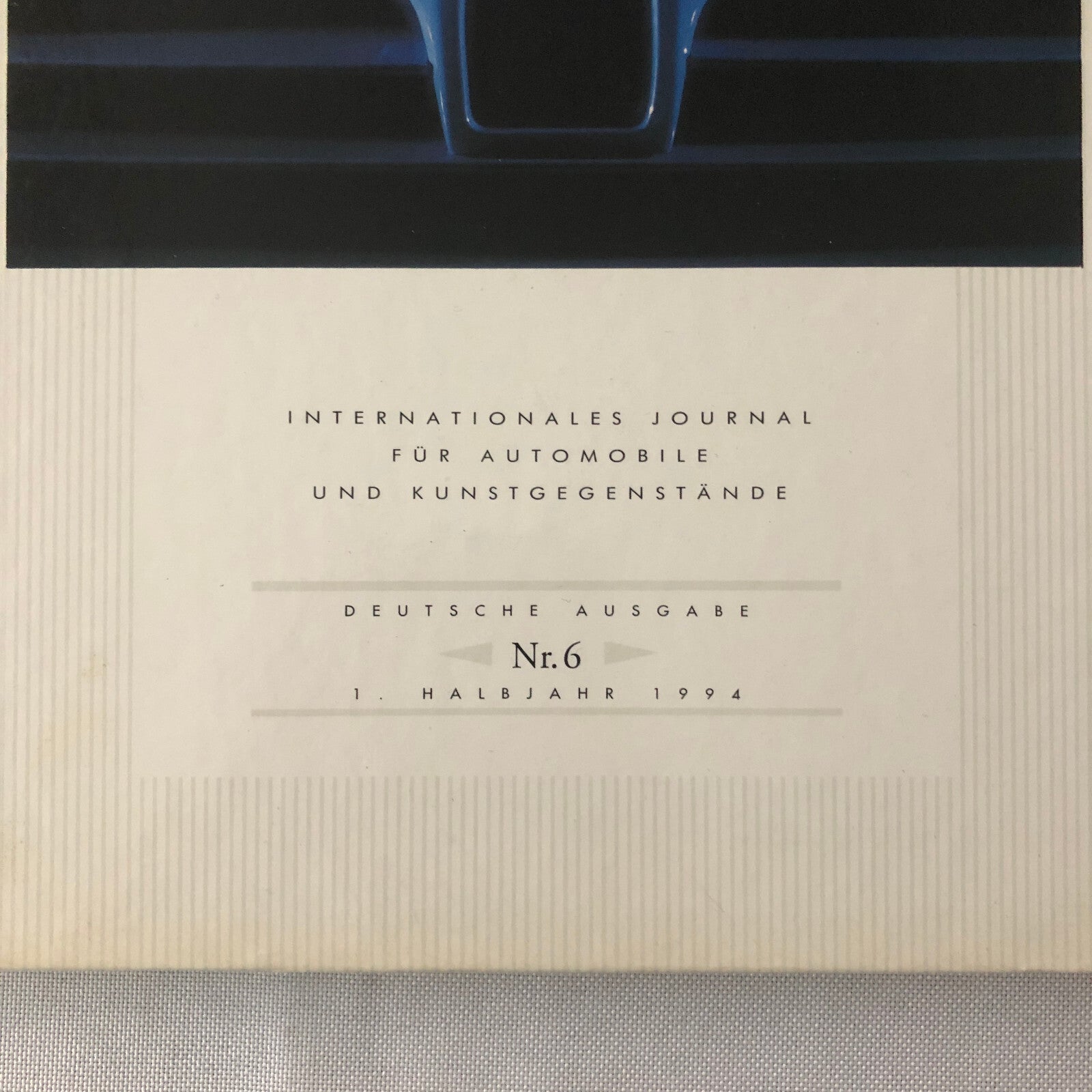 1994 Bugatti Car Book Magazine Journal German Text Vintage Cars +