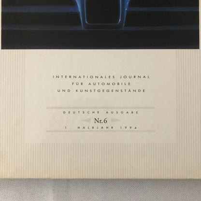1994 Bugatti Car Book Magazine Journal German Text Vintage Cars +