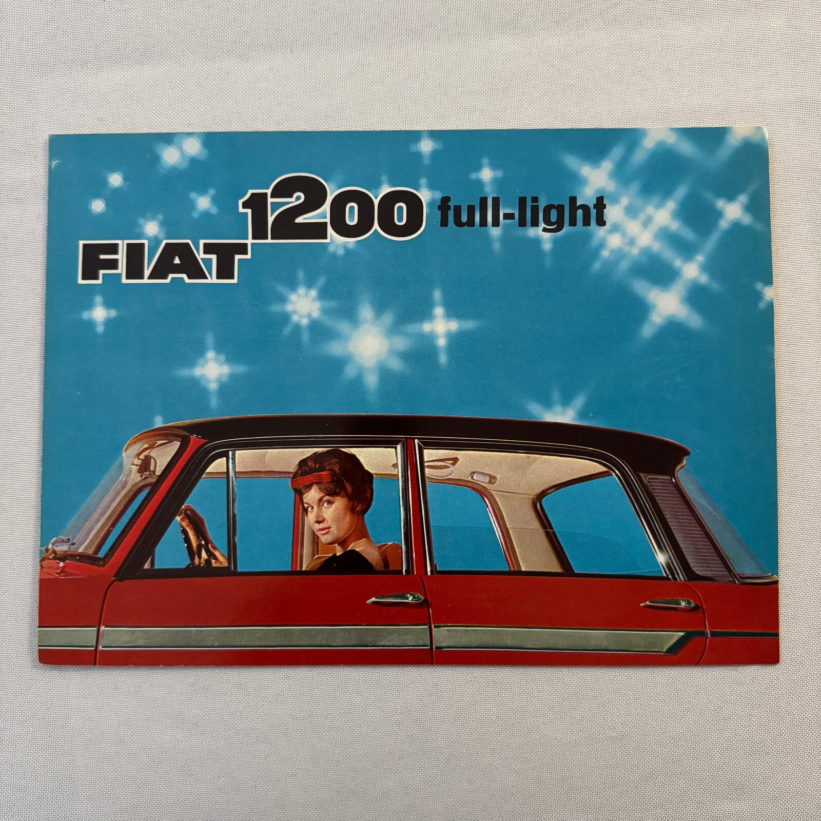 Fiat 1200 Car Sales Brochure Catalog Vintage Advertising