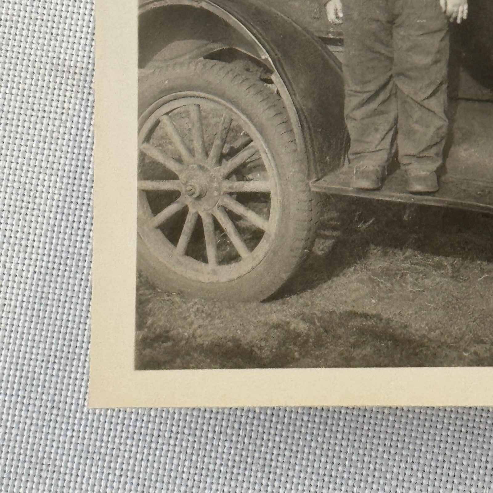 Vintage Car Photo Photograph Print Child with Automobile Snapshot
