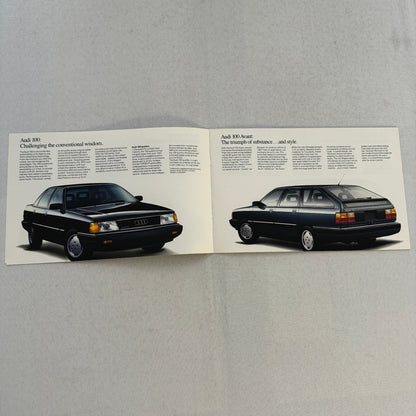 1989 Audi Car Sales Brochure Catalog 90 Quattro 100 Avant 200 Turbo Quattro +