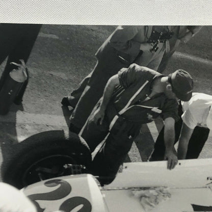 Vintage Racing Photo Photograph AJ Foyt Dean Van Lines Special Car JM Fangio 