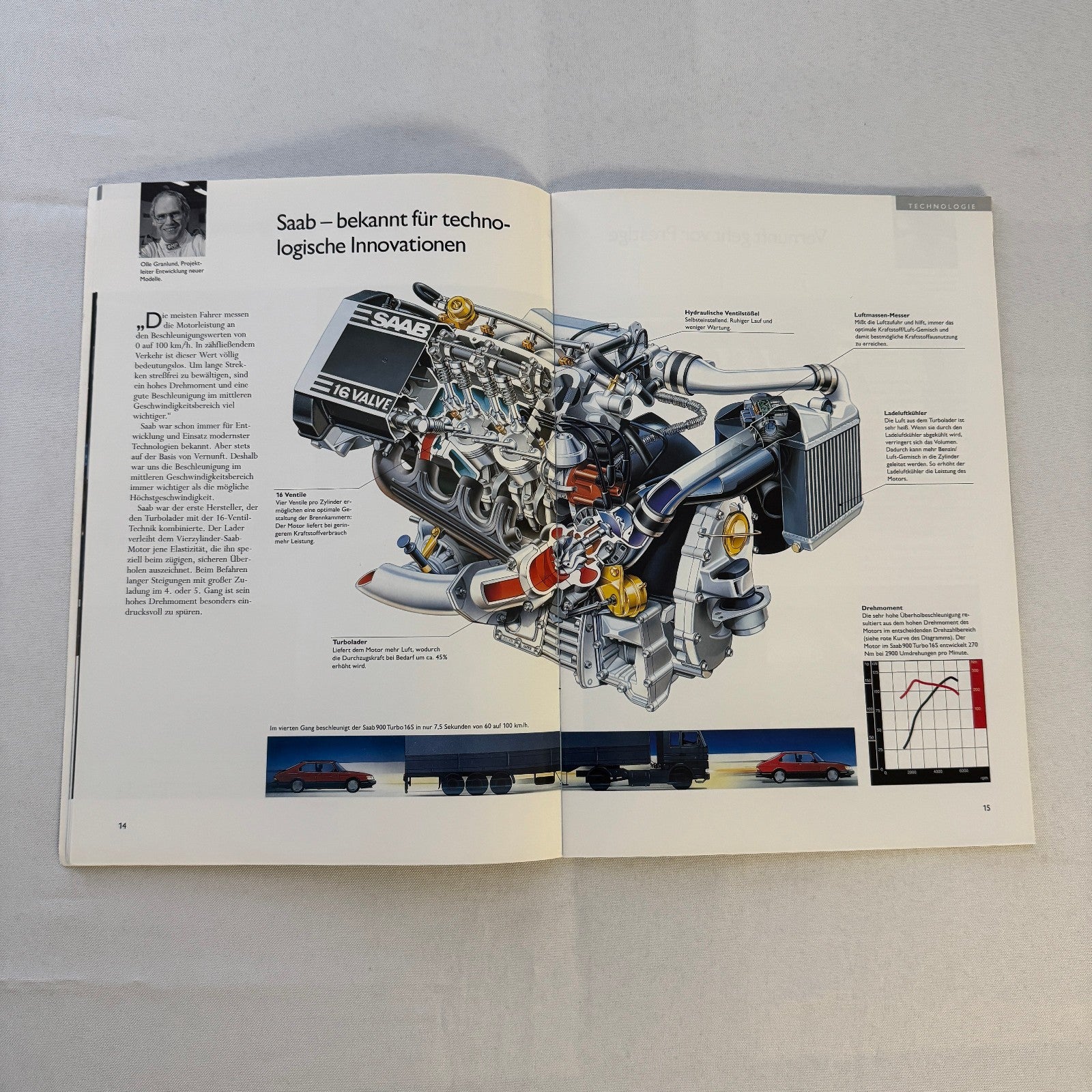 1993 Saab 900 Car Sales Brochure Catalog Saab 900 Cabriolet Turbo 16S GERMAN