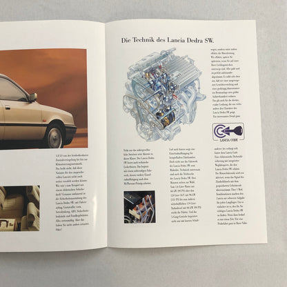 Lancia Dedra SW Station Wagon Car Sales Brochure Catalog Dedra German Text