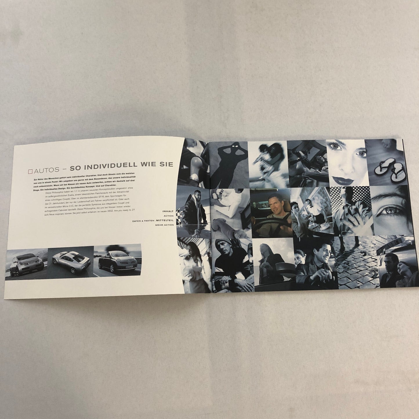 Nissan 350Z 350 Z Car Sales Brochure Catalog GERMAN Text European Market