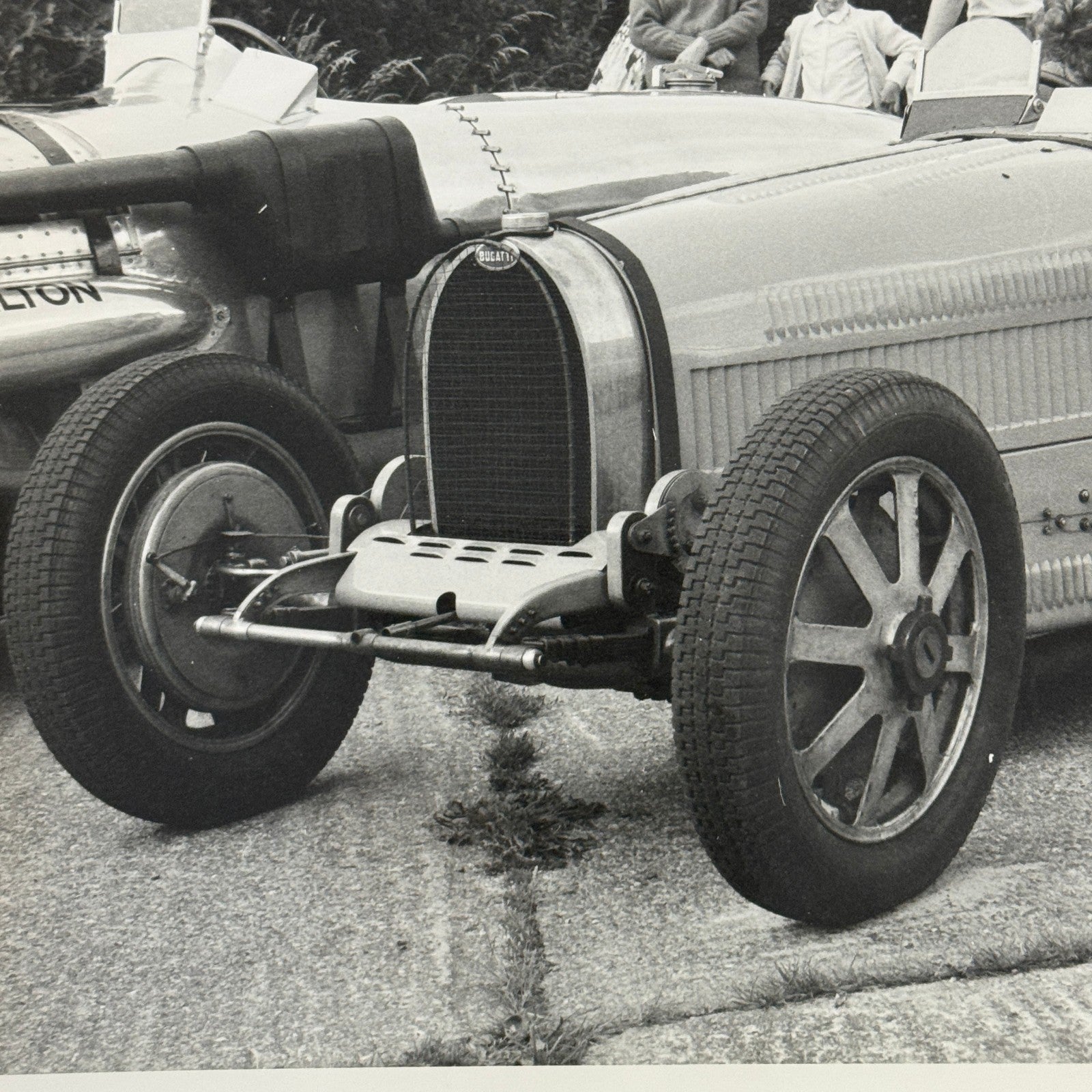 Vintage Bugatti Racing Car Photo Photograph Historic Event Modern Print