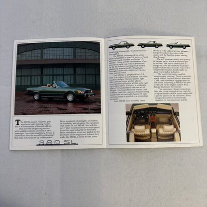 1983 Mercedes Benz Brochure Catalog 300D 380 SEC 380 SL 380 SEL 300SD 300CD TD