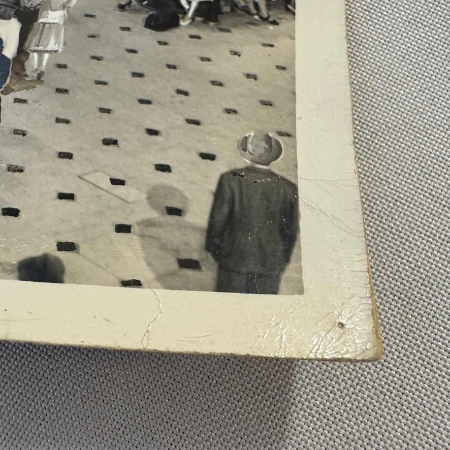 Vintage Train Station Railroad Photograph Washington DC Crowd People Photo Print