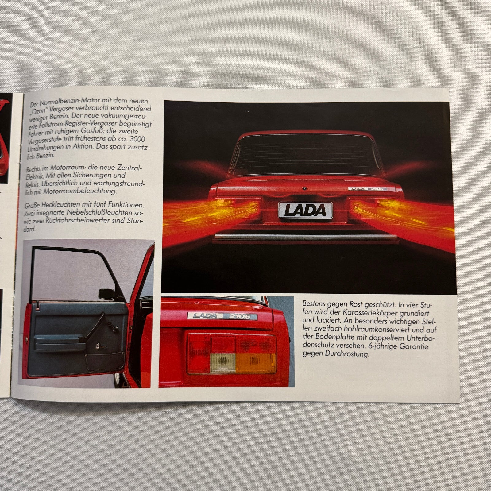 Lada Nova 1300 1300 L Car Sales Brochure Catalog Advertising German Text Vintage