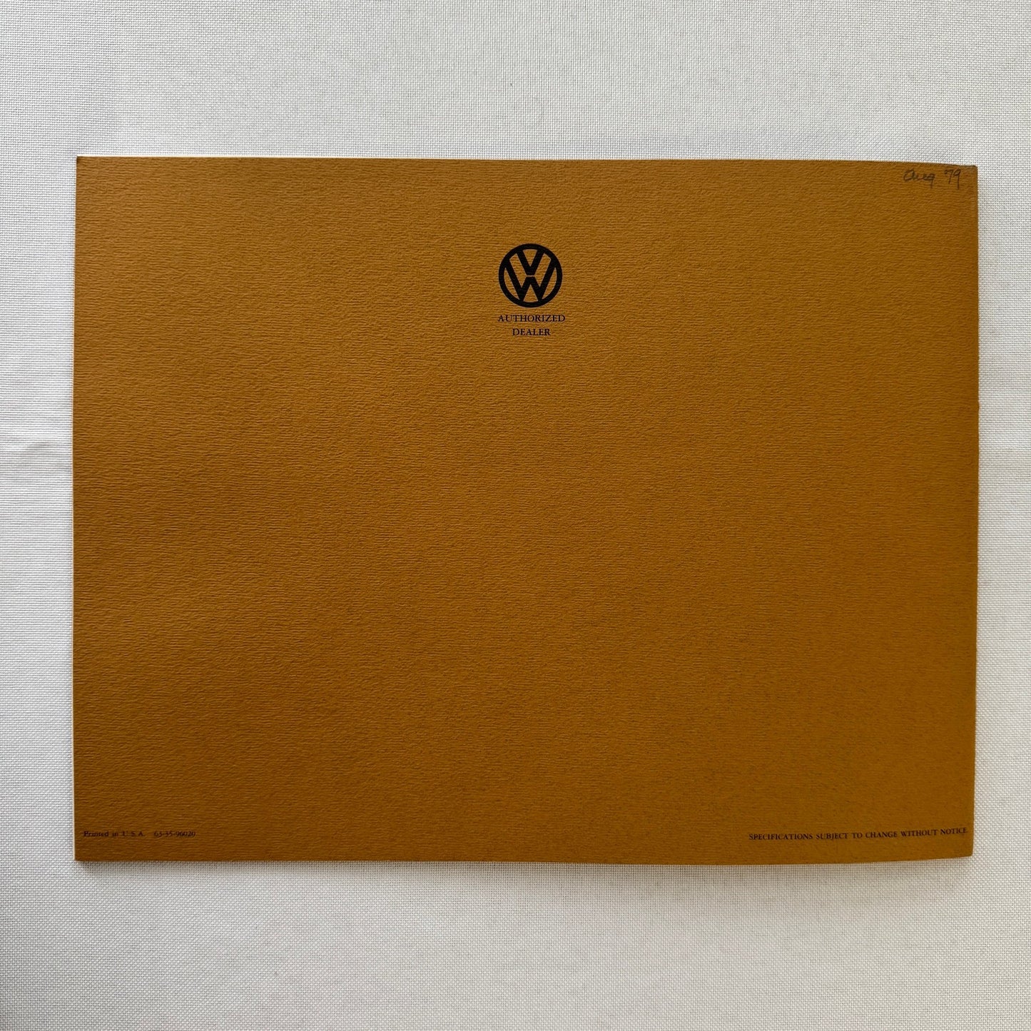 Volkswagen Dasher Car Sales Brochure Catalog Advertising VW Station Wagon Hatch
