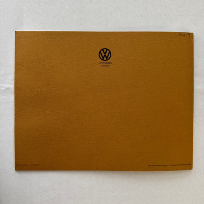 Volkswagen Dasher Car Sales Brochure Catalog Advertising VW Station Wagon Hatch