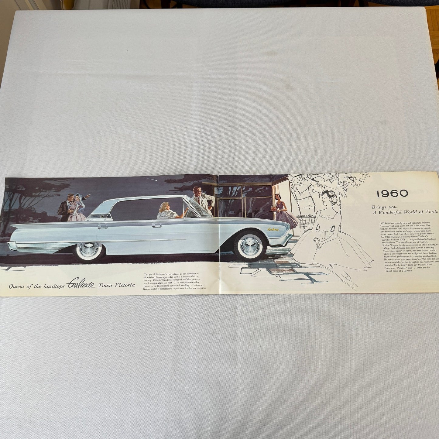 1960 Ford Car Sales Brochure Canadian Galaxie Fairlane Starliner Sunliner