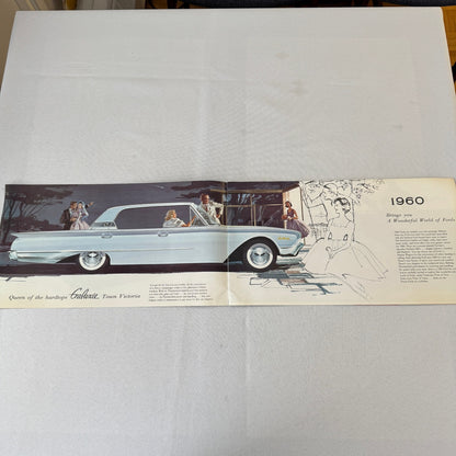 1960 Ford Car Sales Brochure Canadian Galaxie Fairlane Starliner Sunliner