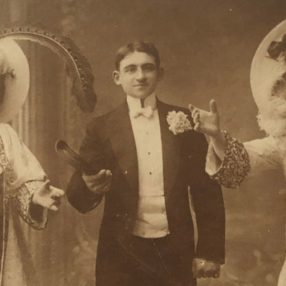 Circus Act Postcard Post Card Vintage Real Photo Postcard RPPC