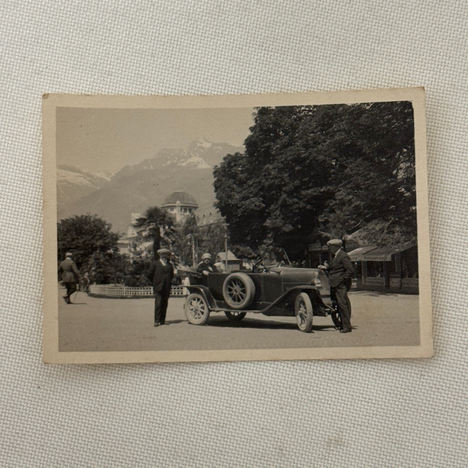 Vintage Photo Photograph Print Early Car Automobile People Lot 2x