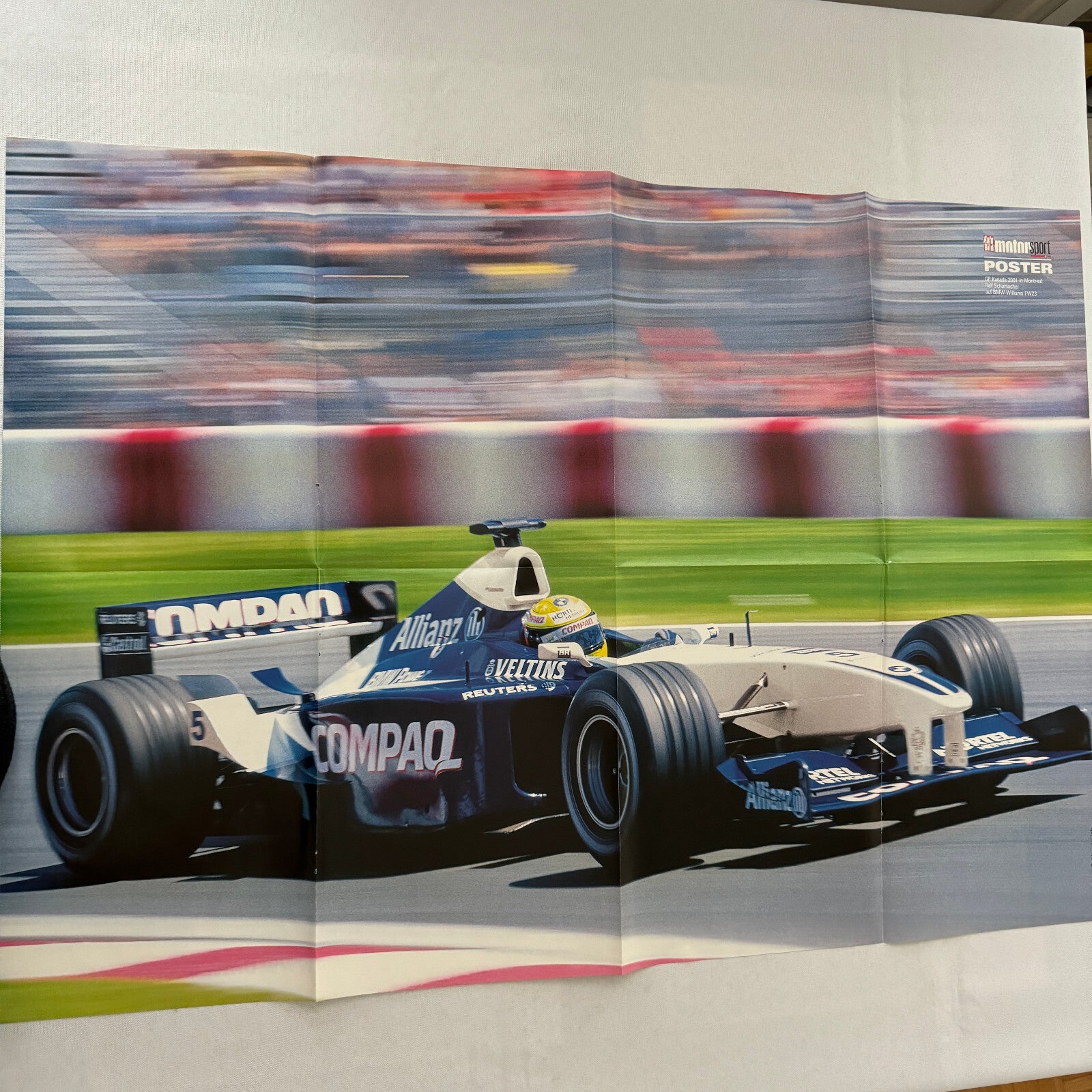 Ralf Schumacher BMW Williams FW23 F1 Formula One Racing Poster Montreal GP
