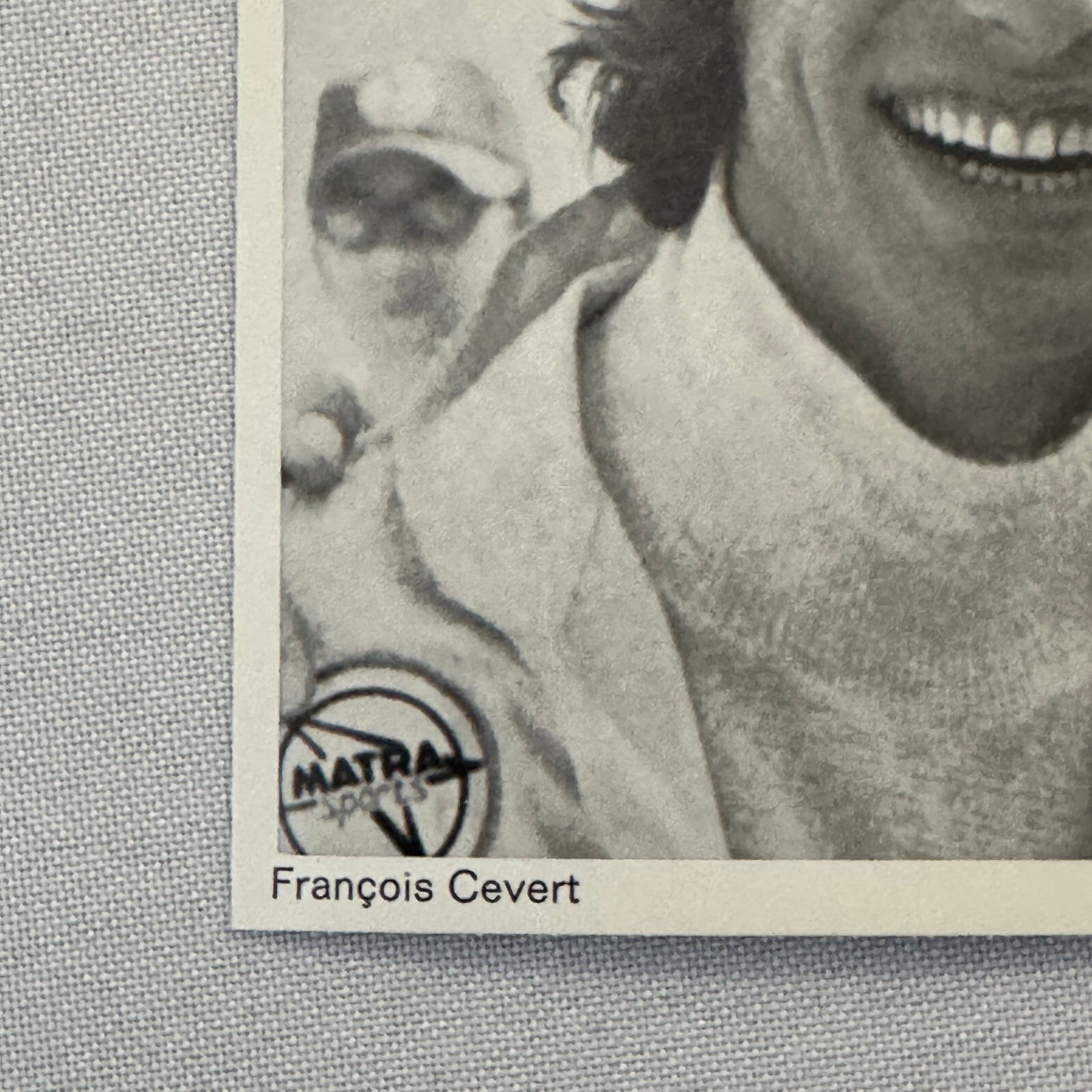Francois Cevert Racing Driver Postcard Matra Goodyear Tire