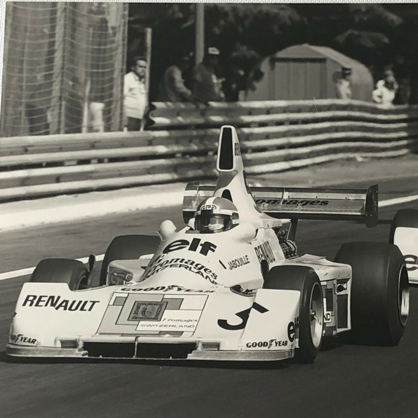 Vintage 1976 Formula 2 F2 Pau Grand Prix Racing Photo Photograph ELF Renault + 