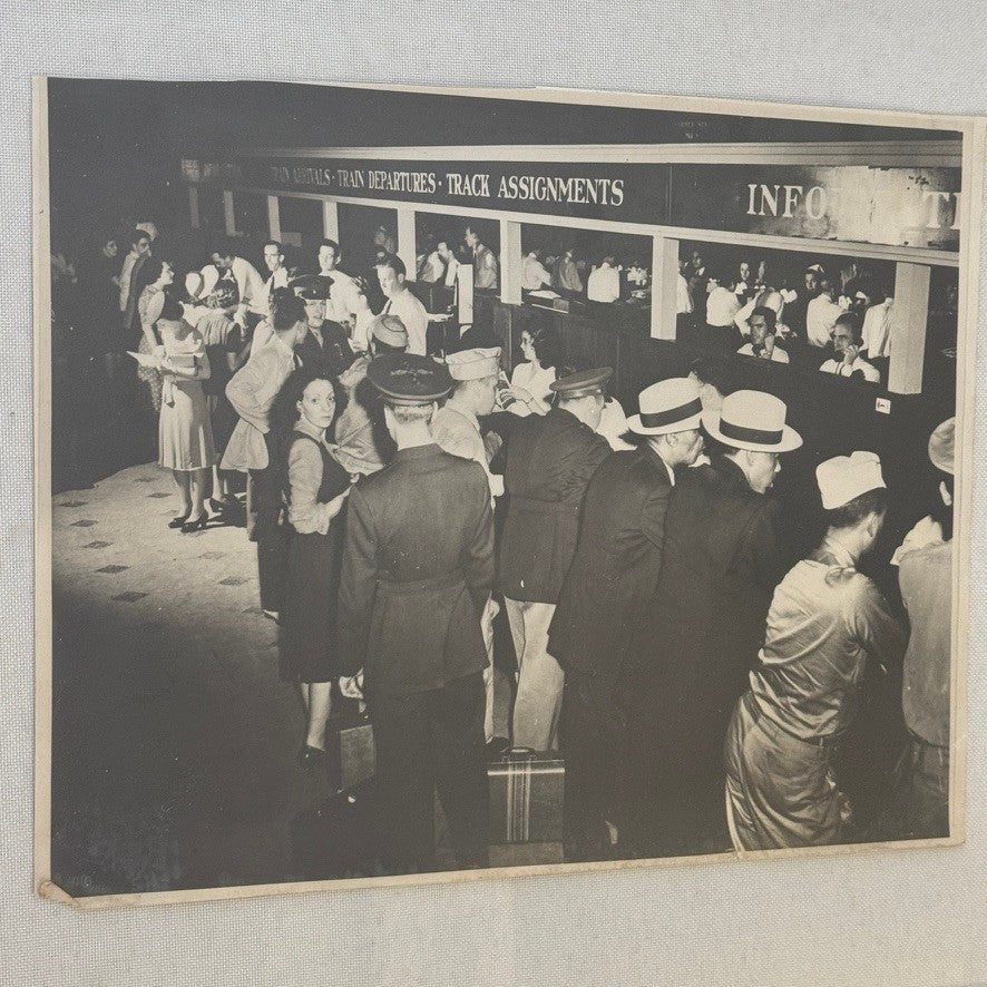 Vintage Train Station Railroad Photograph Washington DC Photo Print