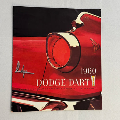 1960 Dodge Dart Car Sales Brochure Catalog Vintage Phoenix Pioneer Seneca