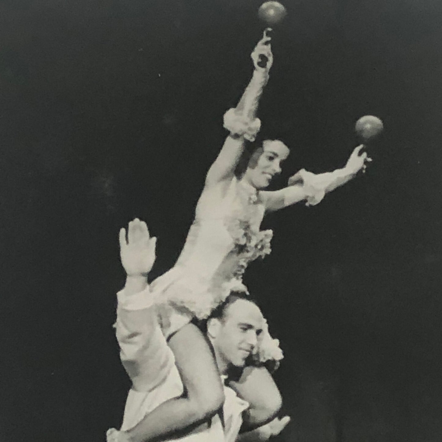 Circus Performer Bicycle Balancing Act 2 Heinkes Vintage Photo Photograph