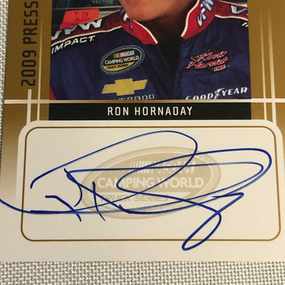 2009 Press Pass Signings Ron Hornaday Auto Autograph Signed Card NASCAR