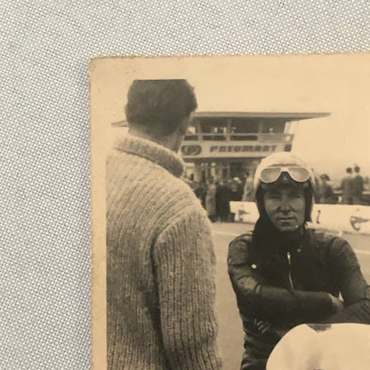 Vintage Motorcycle Racing Photo photograph Snapshot