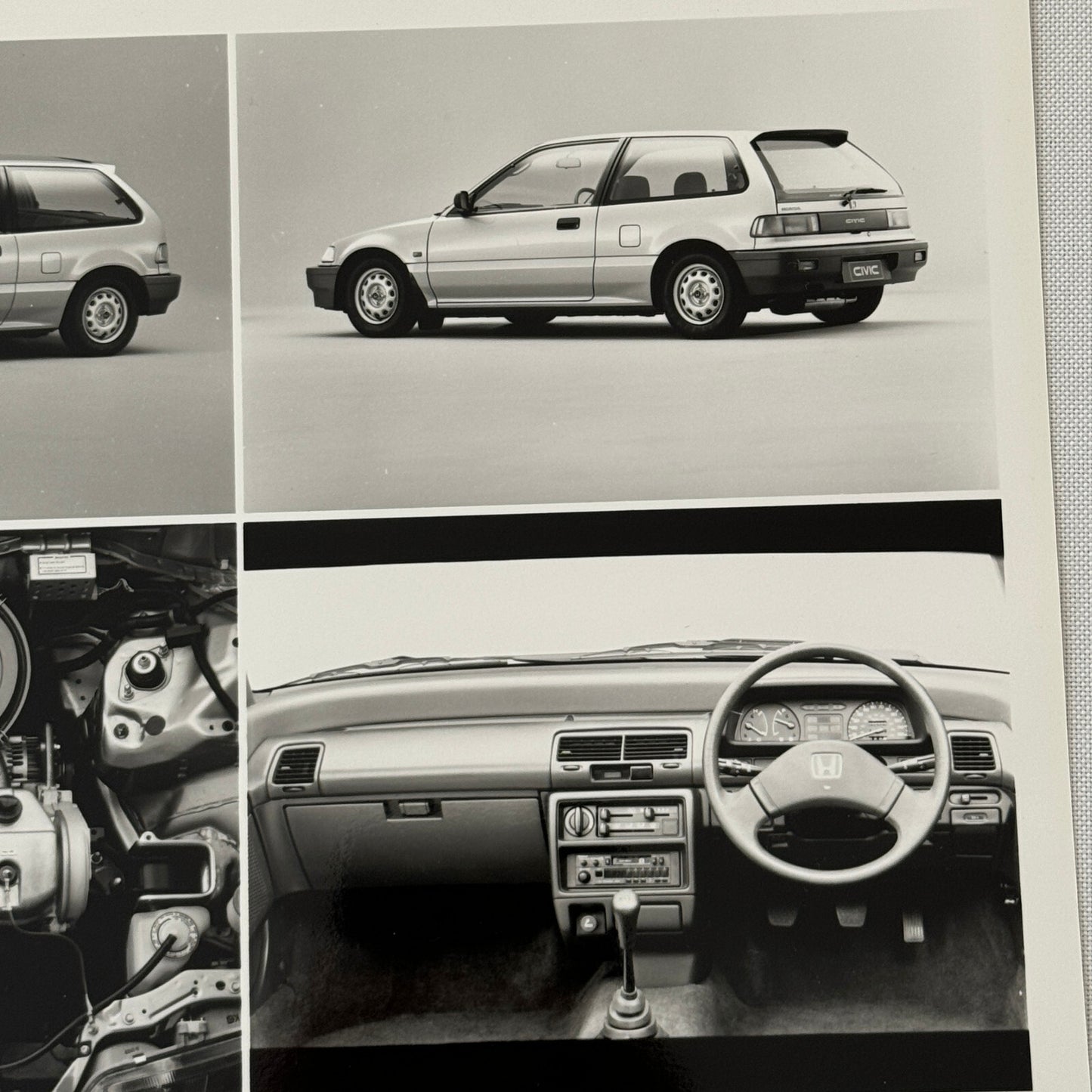 Honda Civic DX Hatchback Car Factory Press Photo Photograph European Market