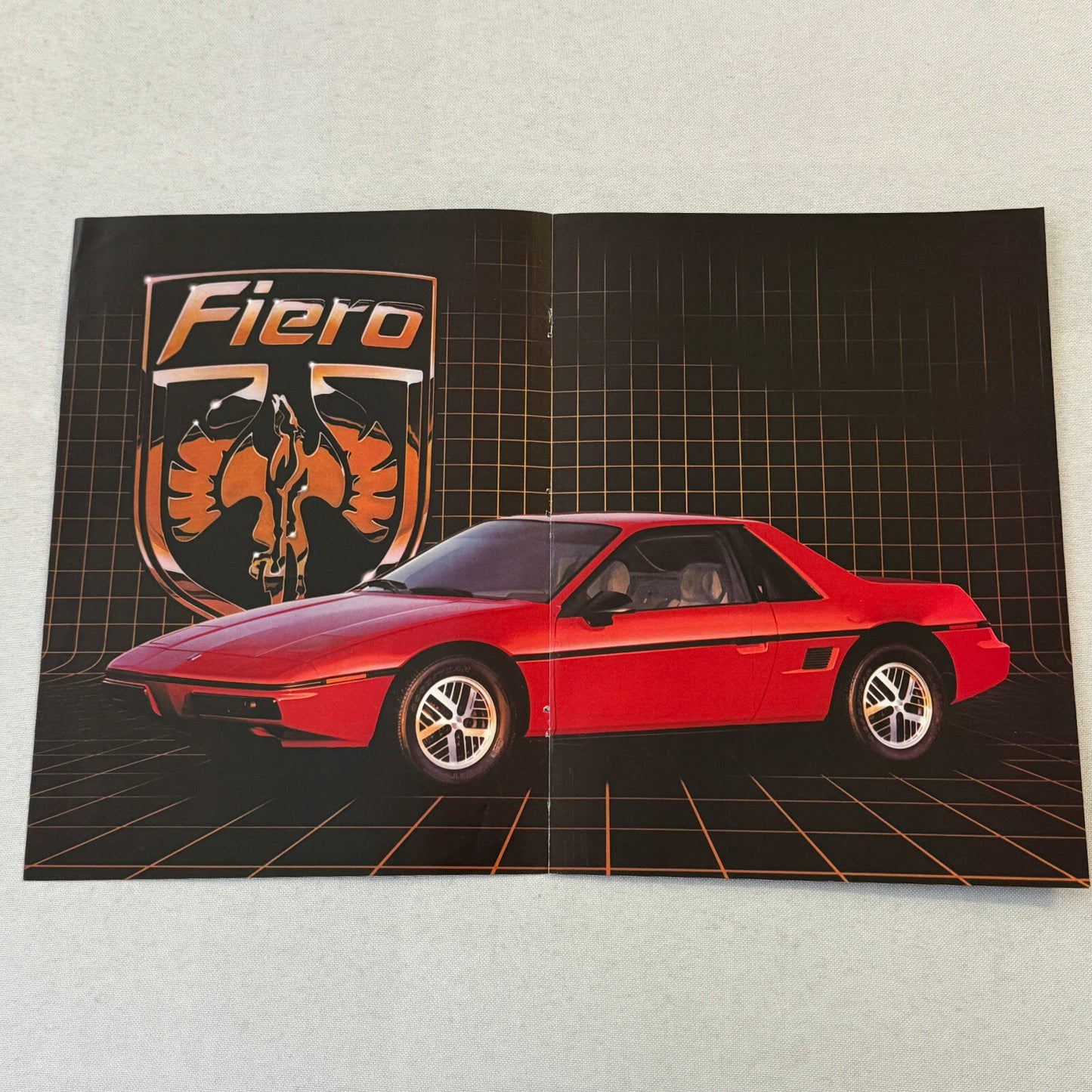 Pontiac Fiero Car Magazine Insert Brochure Advertising Vintage