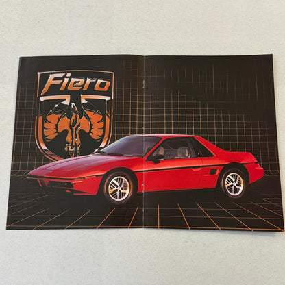 Pontiac Fiero Car Magazine Insert Brochure Advertising Vintage